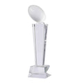 Fantasy K9 Crystal 3D American Football Trophy Crystal Rugby Trophy for Leagues Champion