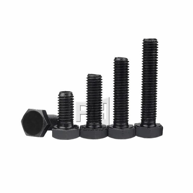 Grade 12.9 External Hexagon Screw Blackened High Strength Hexagon Extension Screw Full Tooth Bolt M6M8M10