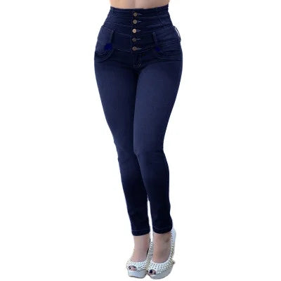 Stretch Skinny Jeans High Waisted Women's Slim Fit Ankle-Length Denim Pants for Women