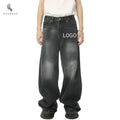 Clothing Manufacturer Classic  New American Style Men'S Jeans  Retro Loose Trouser Legs Plus Size Men'S Baggy Man Flare Jeans