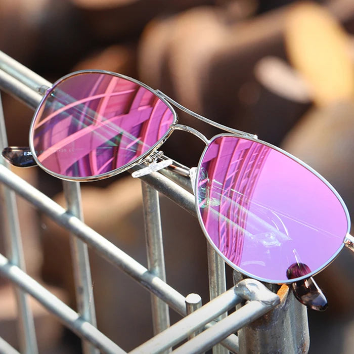 New Design Double Bridge Driving Trendy Outdoor Driver Polarized Aviation Metal Sunglasses