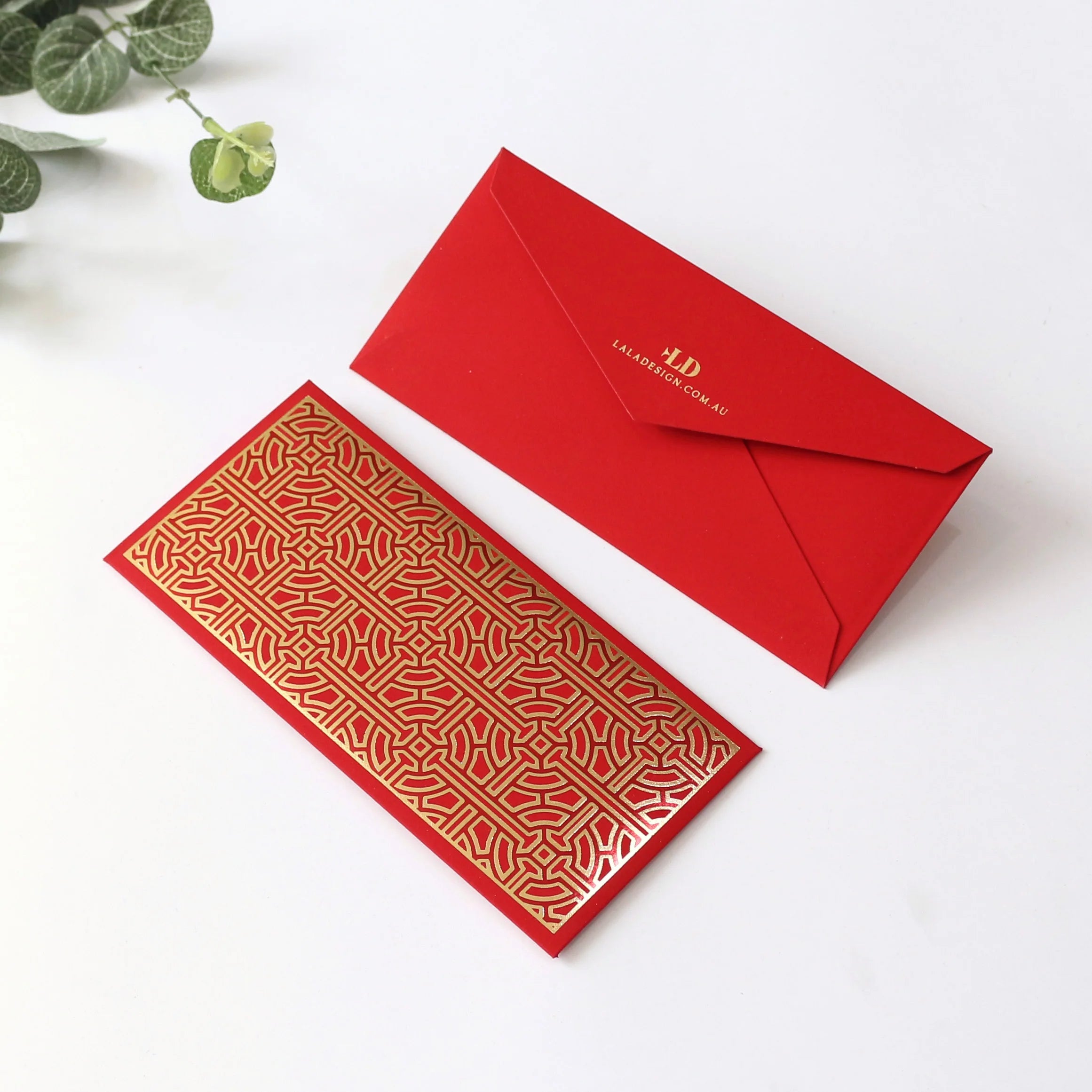 Chinese Lunar Year Bronzing Red Envelopes Hongbao Wedding Red Packet Spring Festival Money Bag