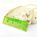 3D Engraved Name Necklace Personalized Enamel Nameplate Rope Chain for Women Girl Kids Hawaiian Samoan Gifts Jewelry Wholesale