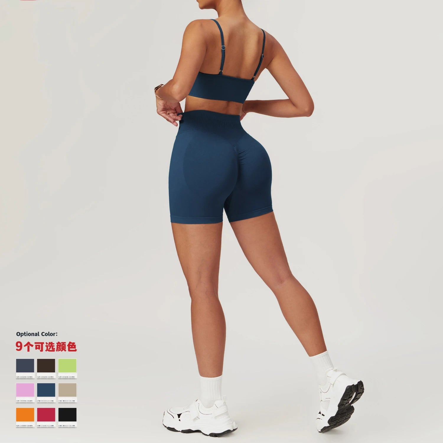 New Design T Ik T Ok Hot Sale Seamless Yoga Outfit Ropa Deportiva Mujer Women Active Wear Gym Clothing Sport Bra Short Set