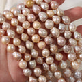 8-9 mm Natural Freshwater Pearl Edison Baroque Pearl Mixed Color Shaped
