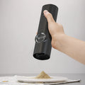 Wholesale Ceramic Pepper Mill Battery Operated Automatic Black Electric Salt and Pepper Grinder