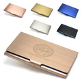 Stainless Steel Men Women Pocket Business Name ID Card Holder Gifts Bank Credit Cards Box Slim Wallet Blank Metal Card Holder