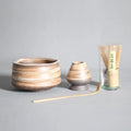 Japanese Style Coarse Ceramic Pottery Matcha Tea Set Includes Song Dian Teaware Japan Matcha Bowl Hundred Benli Tea Whisk