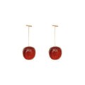 Lateefah OEM Cherry Earrings Personality Acrylic Earrings Charms Women Exquisite Fruit Earrings
