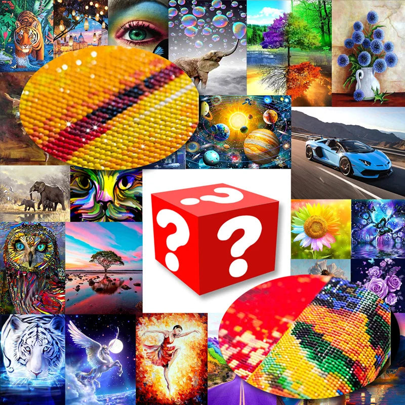 Diamond Painting Mystery Box Surprise Diamond Gifts Different Styles and Products Picture of Rhinestones Cross Stitch Gift Art