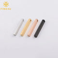 In Stock Diy Accessories Jewelry Gold Plated Mirror Polished Stainless Steel Custom Bar Pendant for Necklace