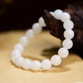 Natural Hotan White Jade Bracelet Handmade Crafts Elegant and Timeless Jewelry