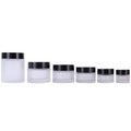5g 10g 15g 20g 30g 50g 100g Clear Frosted Glass Round Lotion Skincare Cream Beauty Makeup Cosmetic Pot Container Jar with Lid