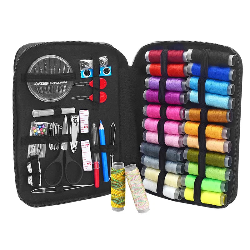 DIY Multi-function Sewing Kits Sewing Box Set for Hand Quilting Stitching Embroidery Thread Sewing Accessories