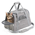 Luxury Portable Foldable Travel Pet Car Carrier Bag Professional Designer Out-Going Dog Cat Backpack with Zipper Closure