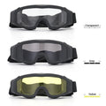 Anti-fog Eyewear Safety Tactical Glasses with 3 Colors Interchangeable Lenses
