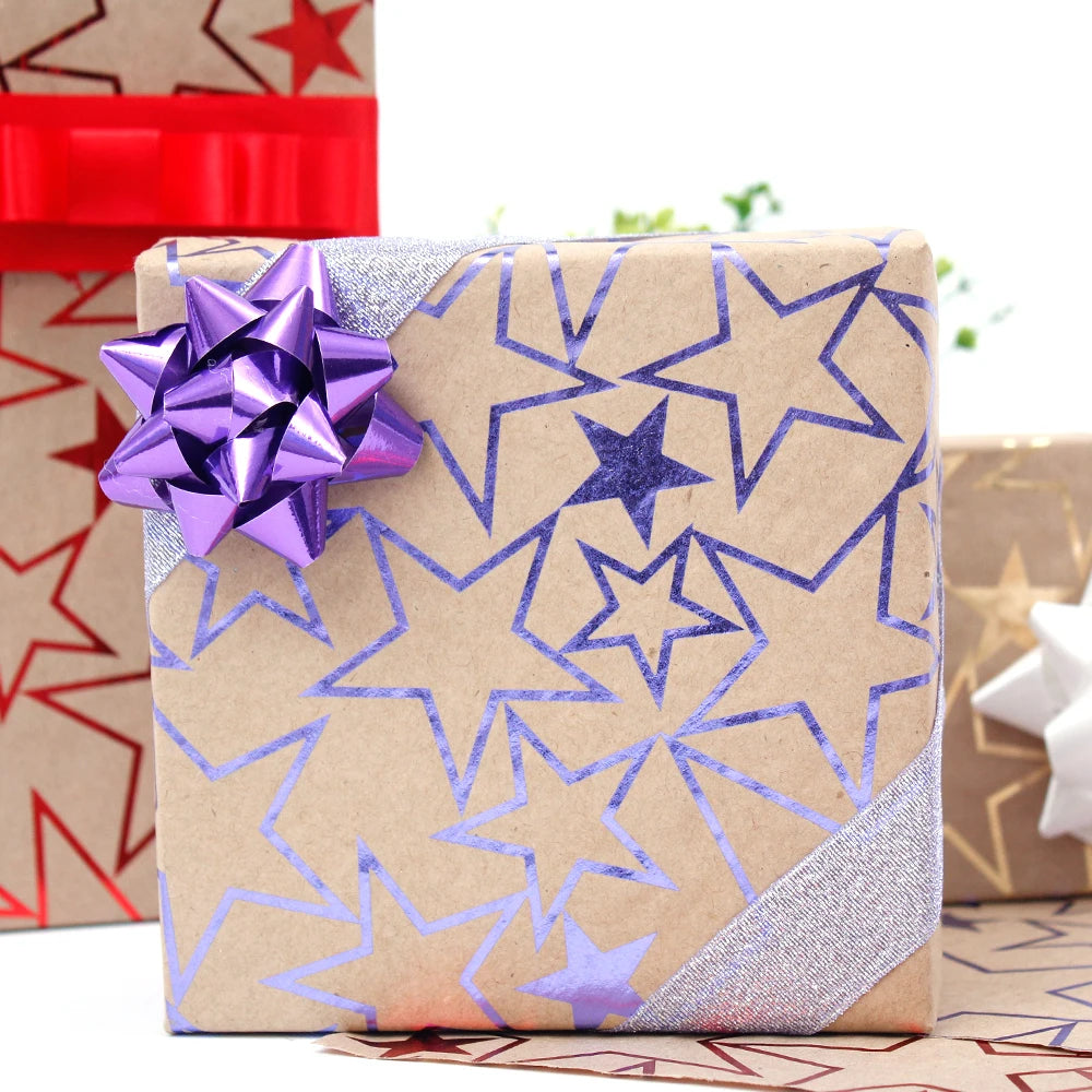 SY Manufacturer's Wholesale 50*70cm 80g Coated Gift Wrapping Paper for Craft Stickers and Gift Packing