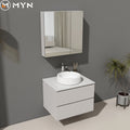 Meiyani Luxury Wholesale  Customized Groove Flute Modern Design Hot Sell Bathroom Furniture Set PVC Cabinet