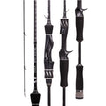 Casting Spinning Fishing Rod 2.1m Power L Carbon Rod Pole 2 Section Fiber Baitcasting Fishing Rod OEM