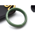 Simple Gemstone Eternity Green Jade Bangles Jadeite  Bracelets for Womens Accessories Gift