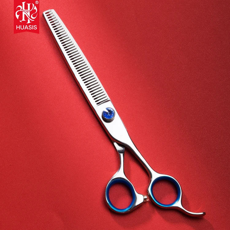 AR-L7040V Japanese Steel 7.0 Inch Simple Straight Teeth Eco-Friendly Pet Grooming Thinning Scissors for Dogs