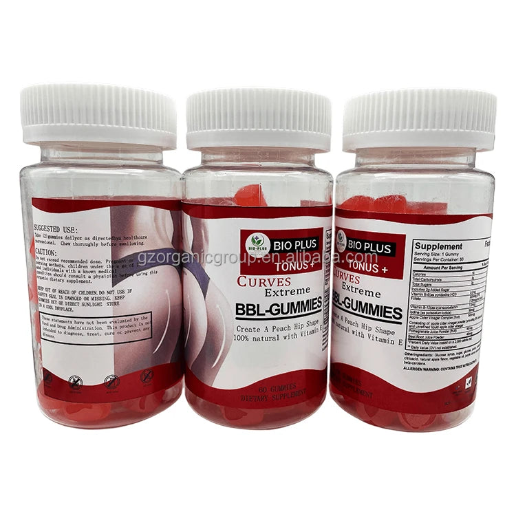 OEM Healthy Adult Hip & Butt Enlargement Gummy Candy with Lifting & Firming Benefits for Women