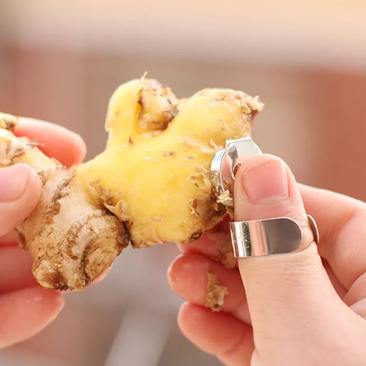 Kitchen Gadget Ginger Garlic Peeler Finger Cover Convenient and Fast Peeler