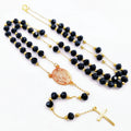 Stainless Steel Crystal Rosary Chalice Cross Rosary Necklace Waterproof and Color-preserving Catholic Rosary