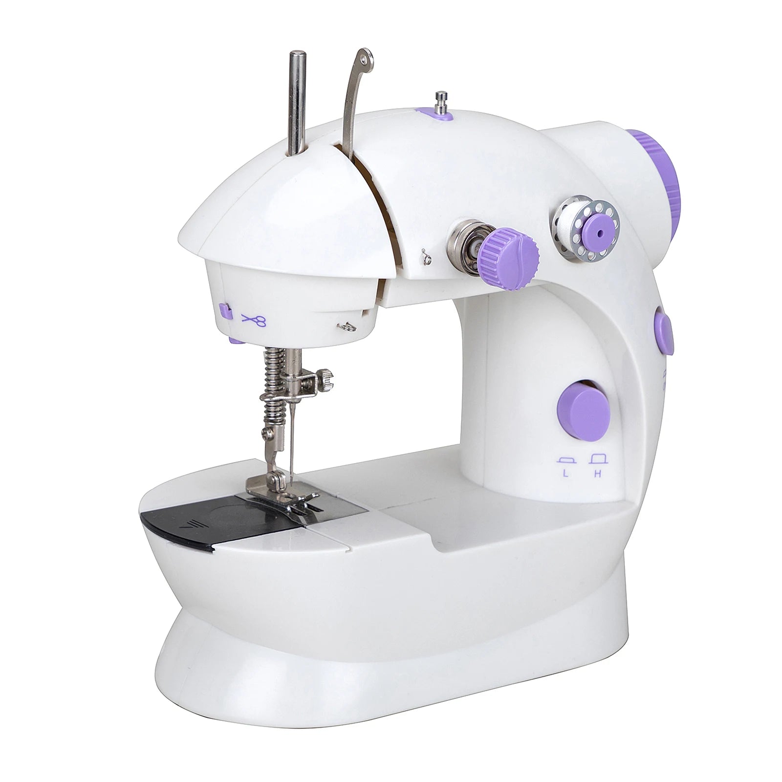 EU Stock 202A Mini Sewing Machine with Extension Table Manual Portable 202A Toy Electric Hand Handheld Household Overlock Home