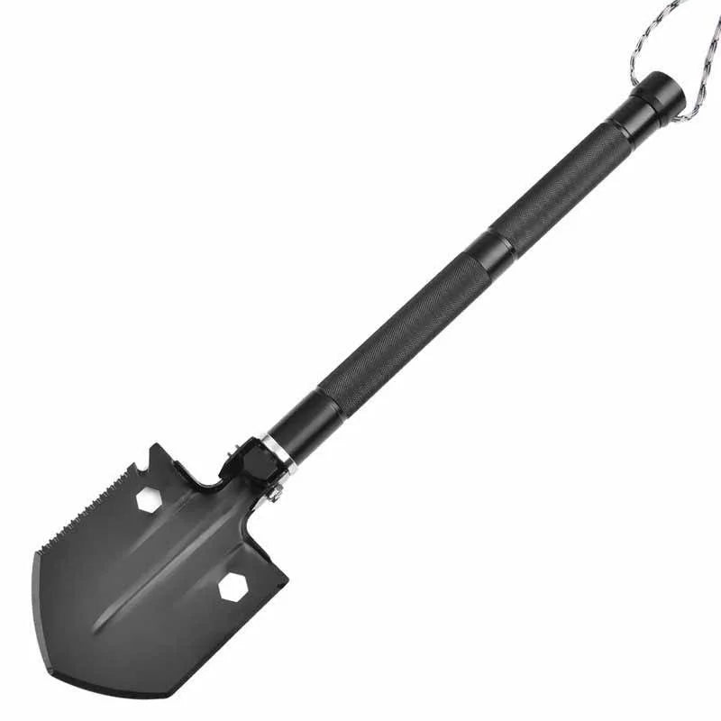 Outdoor Portable Multipurpose Carbon Steel Heavy Duty Compact Camping Survival Emergency Folding Shovel