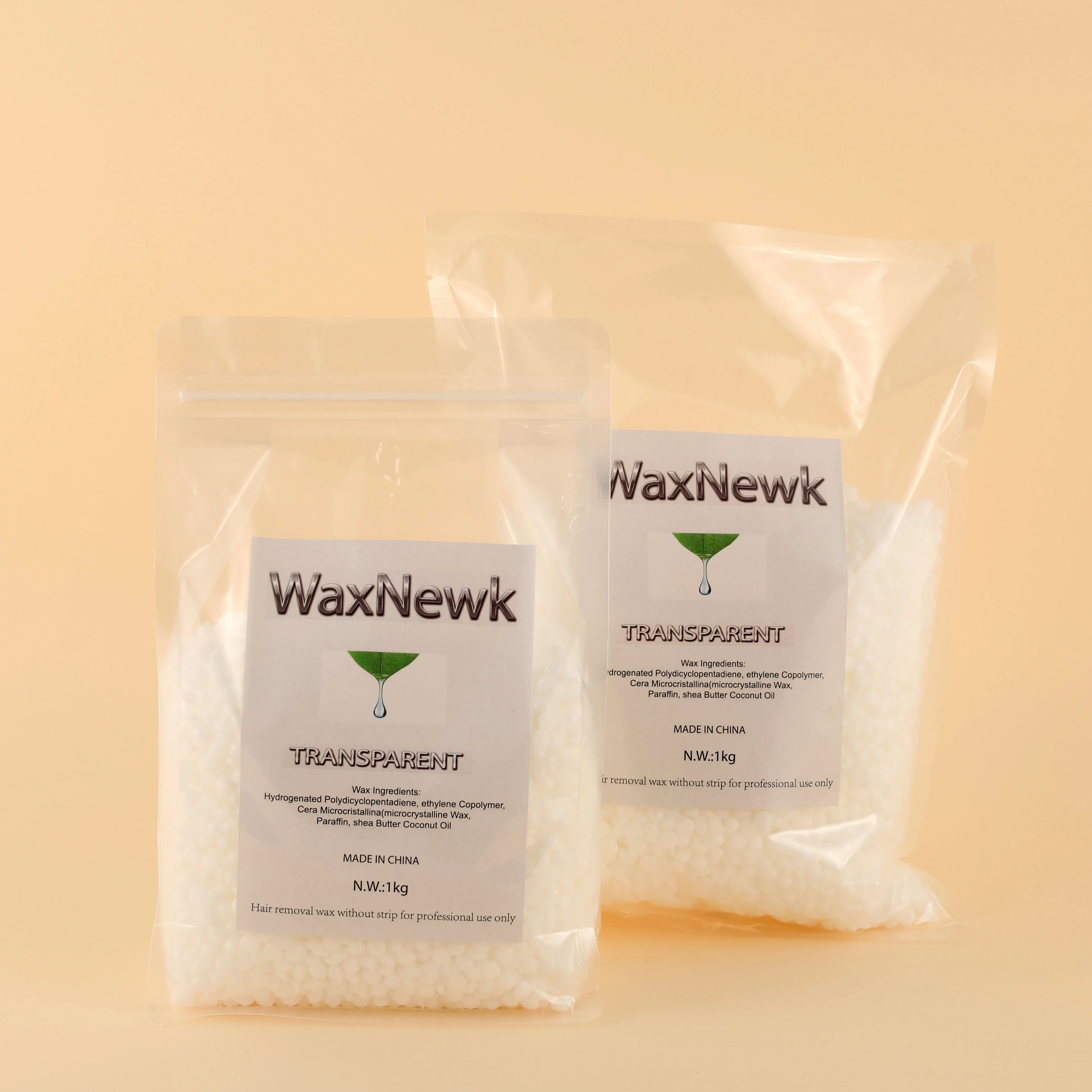 WaxNewK Rosin Free Transparent Depilatory Wax 1kg 2.2LB Low Melting Point Viscous Strong Hair Removal clear Wax