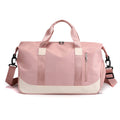 China Soft Ultralight Nylon pink Women Travel Duffel Bag with Dry Wet Pocket & Shoes