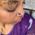 1Pcs Nose Ring Wire Spiral Fake Non Piercing Nose Rings Punk Gold Silver Color Snake Shape Clip on Evil Eye Nose Ring