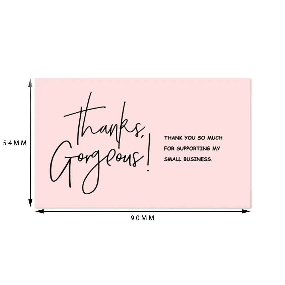 Custom Thank You Cards with Gift Card Slot  Wholesale for Valentine's Day Mother's Day Christmas  OEM Printing Service Low MOQ