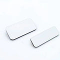 Qualisub Personalized 3*1 Inch MDF Pin Badges Sublimation Name Tag Sublimation Pin Badges DIY  Design