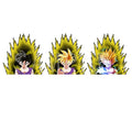 Anime Boy Three Pictures Changing 3D Motion Decals Multiple Designs Waterproof Car 3D Motion Stickers for Refrigerators Laptops