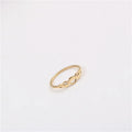 Joolim Jewelry Wholesale 18K Gold Plated Round Hollow Out Stainless Steel Rings for Women Rings
