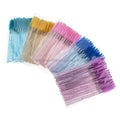 Damman 50pcs/bag Disposable Eyelash Brush Crystal Stick Eyelash Extensions Applicator Mascara Wands Eyebrow Brush