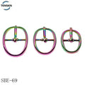 Hot Selling Various Rainbow Buckle Straps Small Safe Shoes Buckle Decoration Wholesale Bikini Accessory with Pin Adjuster Lock