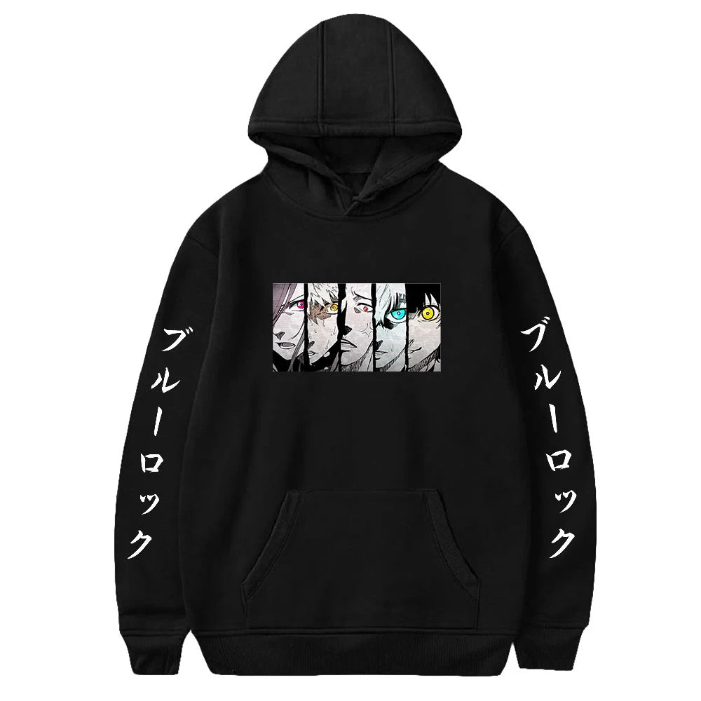 Fitspi Hoodies Football Soccer Anime Print Streetwear Men Women Casual Fashion Oversized Sweatshirts Harajuku Pullover