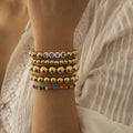 Personality Multilayer Punk Boho CCB Bracelet Set Colorful Miyuki Beads Lover Letter DIY Beaded Bracelet Set