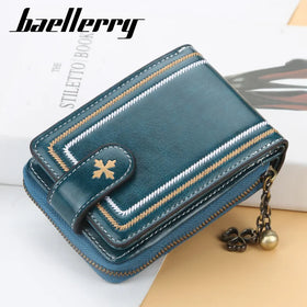2026 Latest New Fashion Ladies Buckle Wallets Quality Leather Coin Purses for Women European Design Girls Card Bags Holder