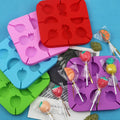 8-Cavity Fruit Shape Lollipop Silicone Mold with 20 Sticks Fondant Mold