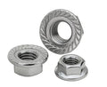 M3- M16 DIN6923 304 Stainless Steel Hex Flange Serrated Lock Nuts