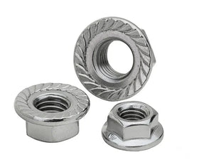 M3- M16 DIN6923 304 Stainless Steel Hex Flange Serrated Lock Nuts