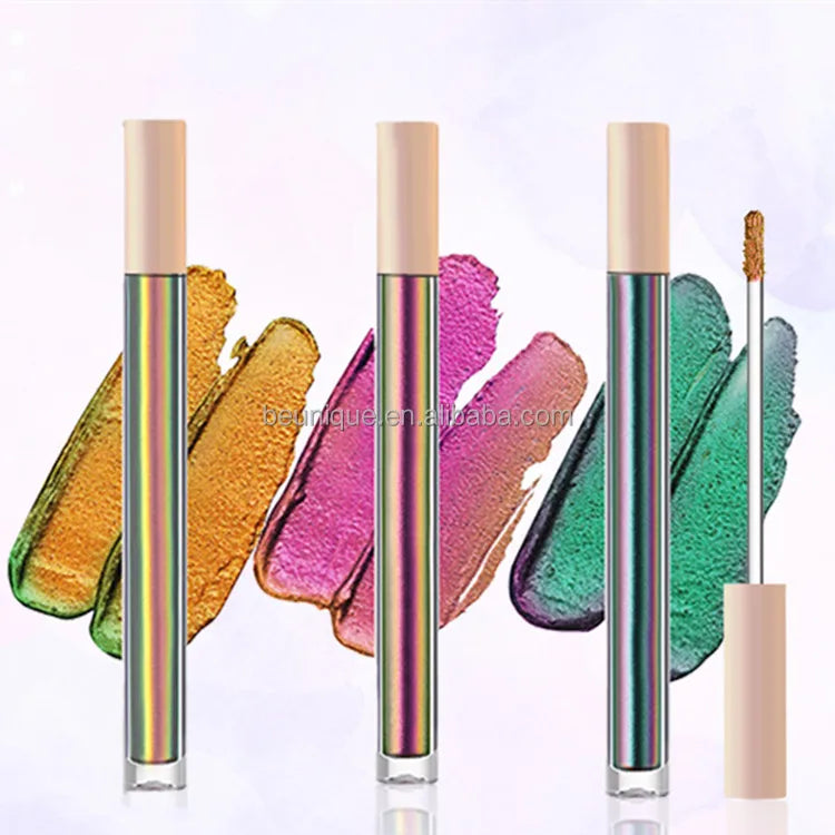 Customizable Cosmetic Vegan High Pigmented Multichrome Eyeshadow Private Label Metallic Matte Liquid Eyeshadow Glittery Liquid