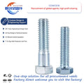Din931 DIN 933 Standard M6 Heavy Hex Bolt High Strength 12.9 Grade Hexagonal Bolt Half and Full Thread Stainless Finish Ss Bolt