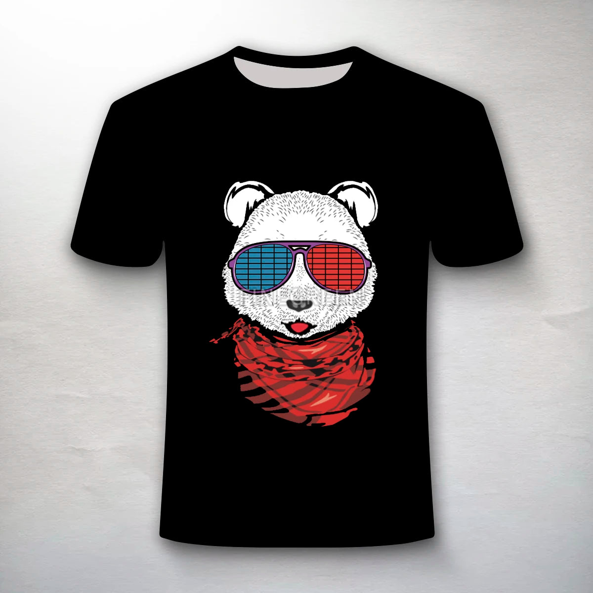 Short Sleeve Light up LED T-Shirt Custom Logo Printing Sound Activated Led Display T-Shirt