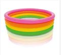 Intex 56441 Sunset Glow 4 Rings Pool Inflatable Kid Colorful Swimming Pool
