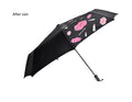 Supplier 3 Folding Custom Printing Umbrella Color Changing Rain Nylon Folding Umbrella